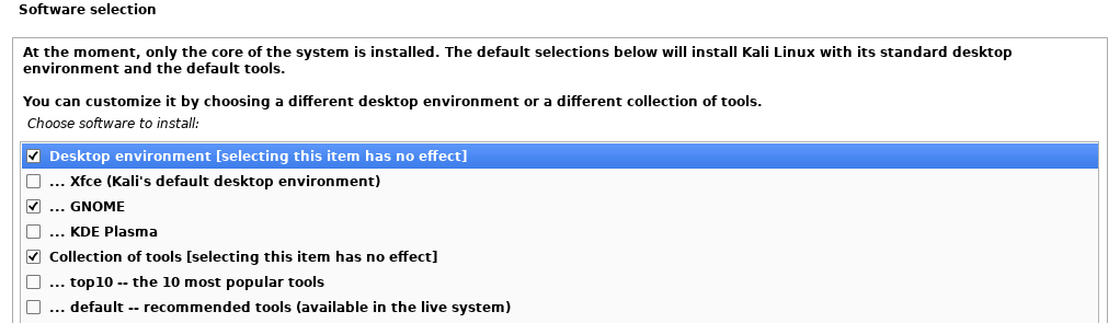 Kali Software Installation