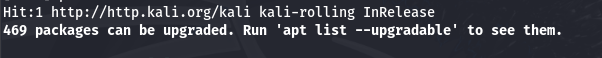 Kali Package Updates